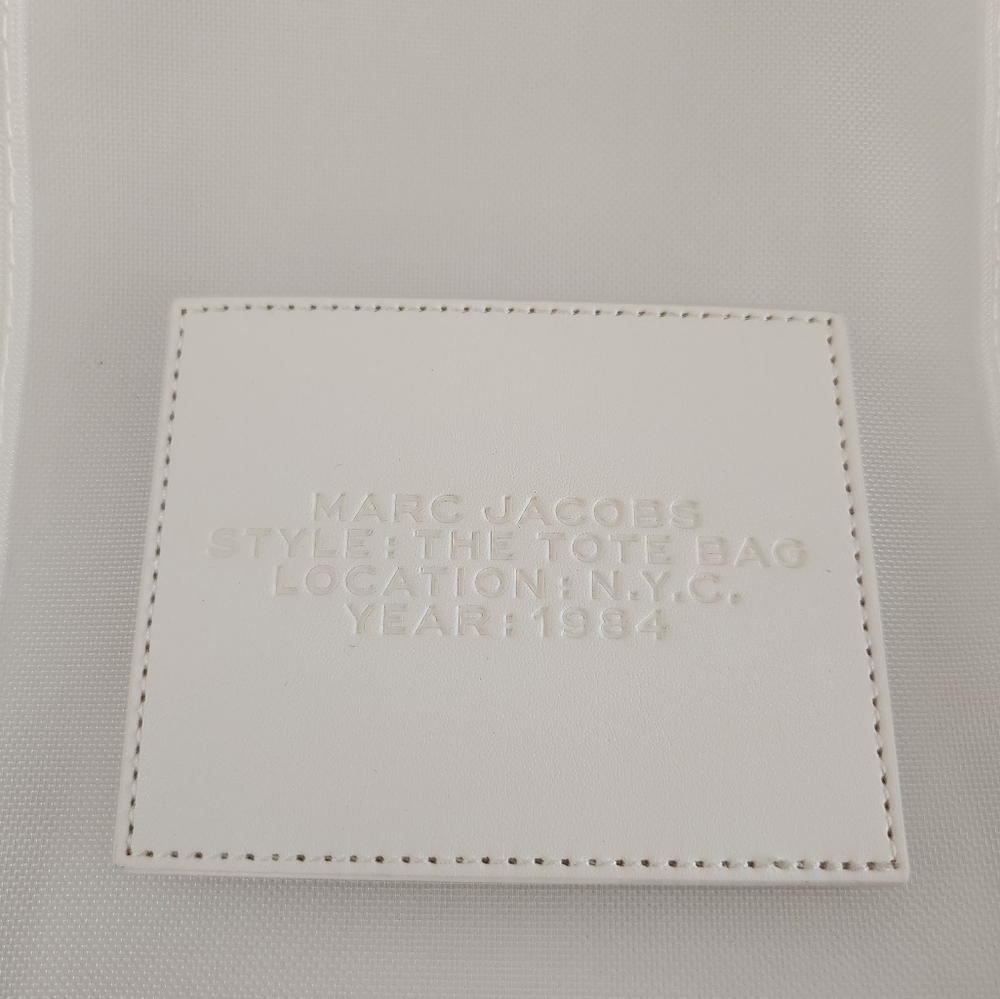Marc Jacobs The Large Mesh Tote Bag White Authentic With Dust Bag NWT - Picture 14 of 16